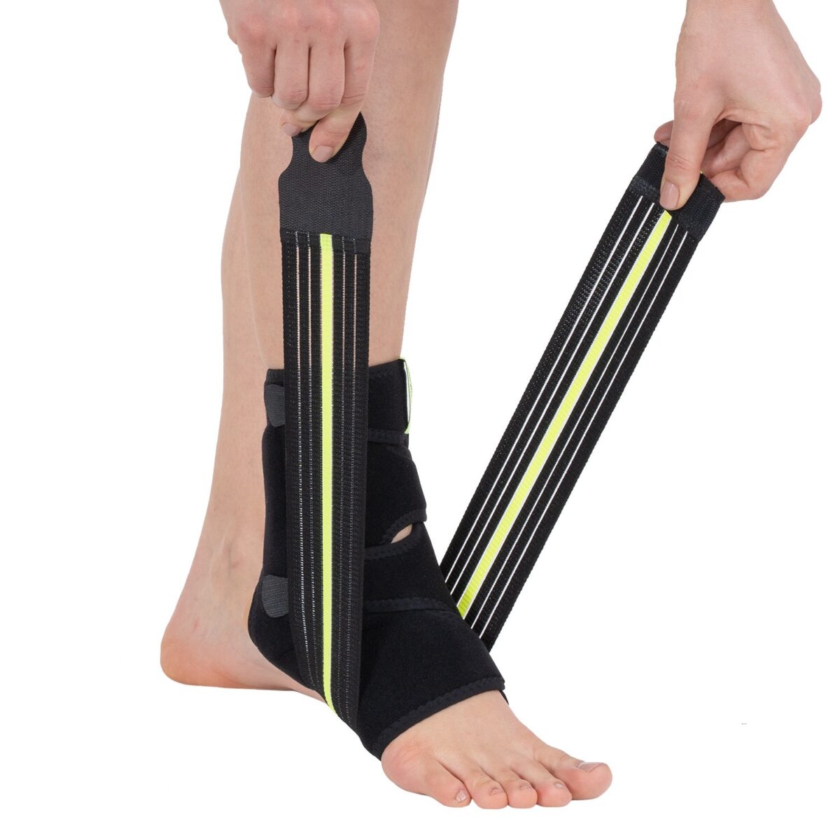 Chevillière avec support de la malléole avec bandage en huit orthèses pied et cheville w605 wingmed produits orthopédiques 75 1