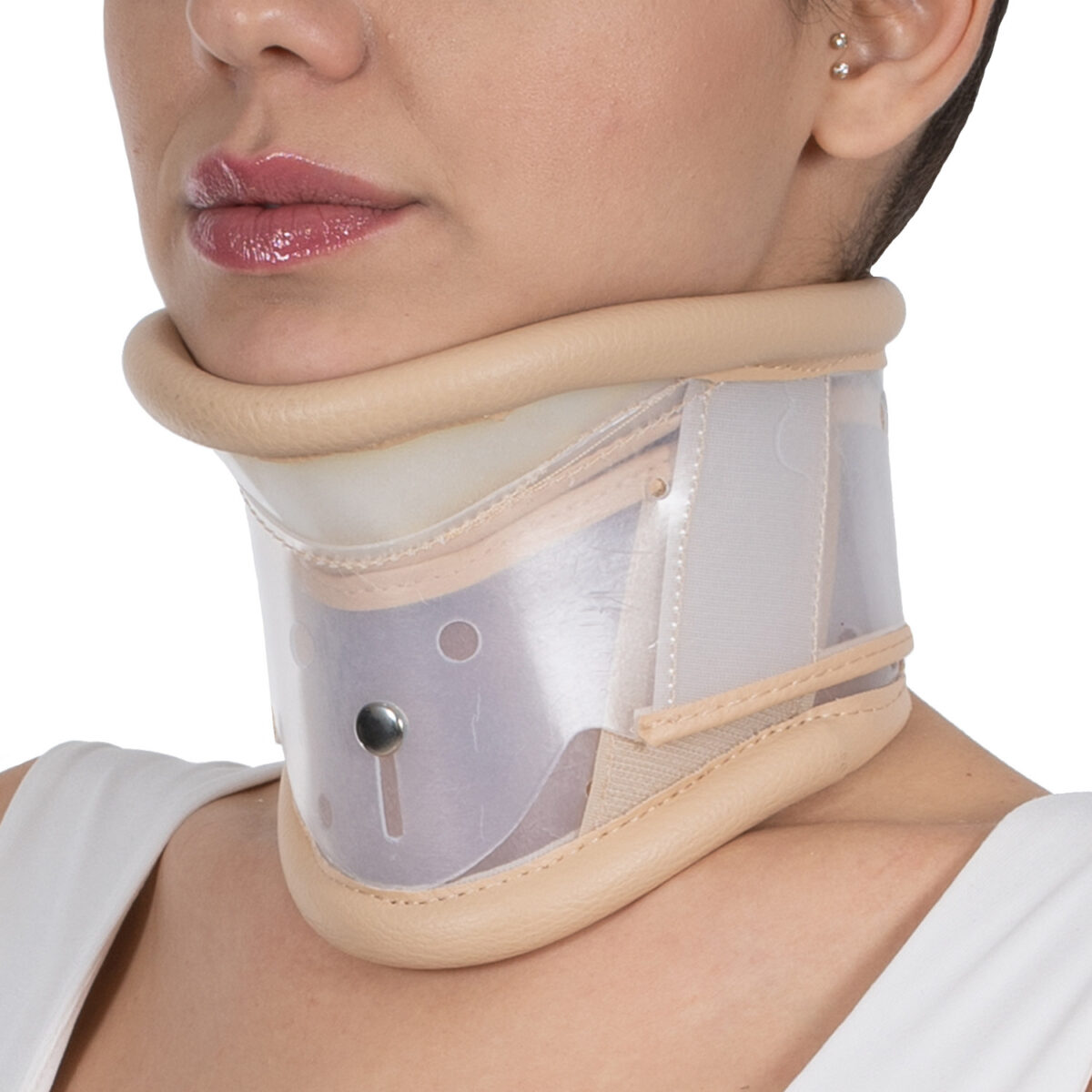 wingmed orthopedic equipments W107 adjustable pvc cervical collar with a chin support product 3 1
