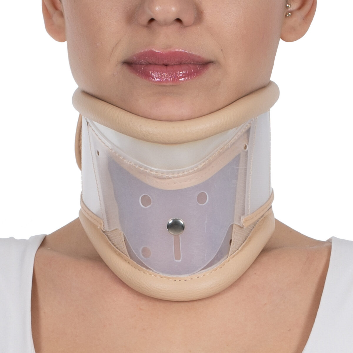 wingmed orthopedic equipments W107 adjustable pvc cervical collar with a chin support product 4 1