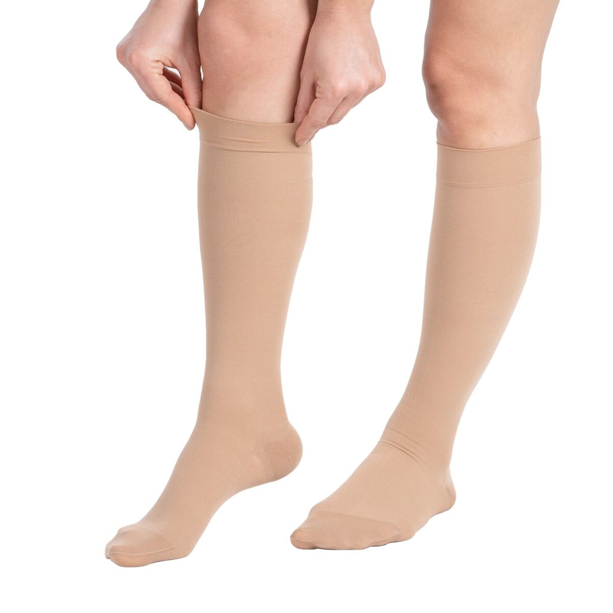 wingmed orthopedic equipments W1308 ccl2 knee high stockings closed toe beige 77