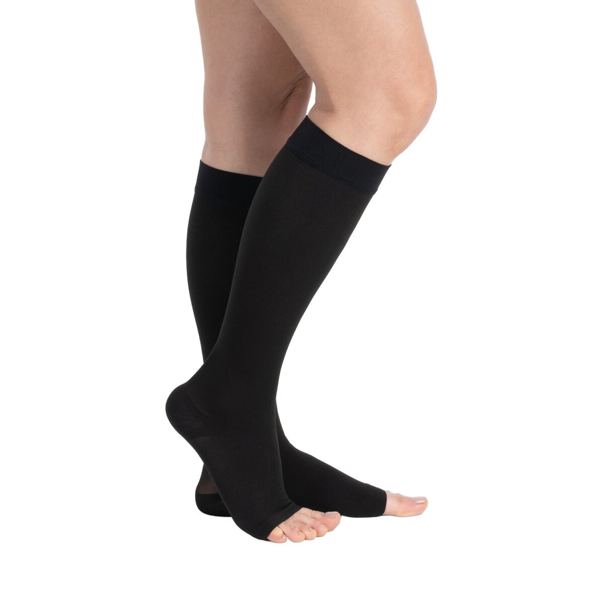 wingmed orthopedic equipments W1329 ccl2 knee high stockings open toe black 56