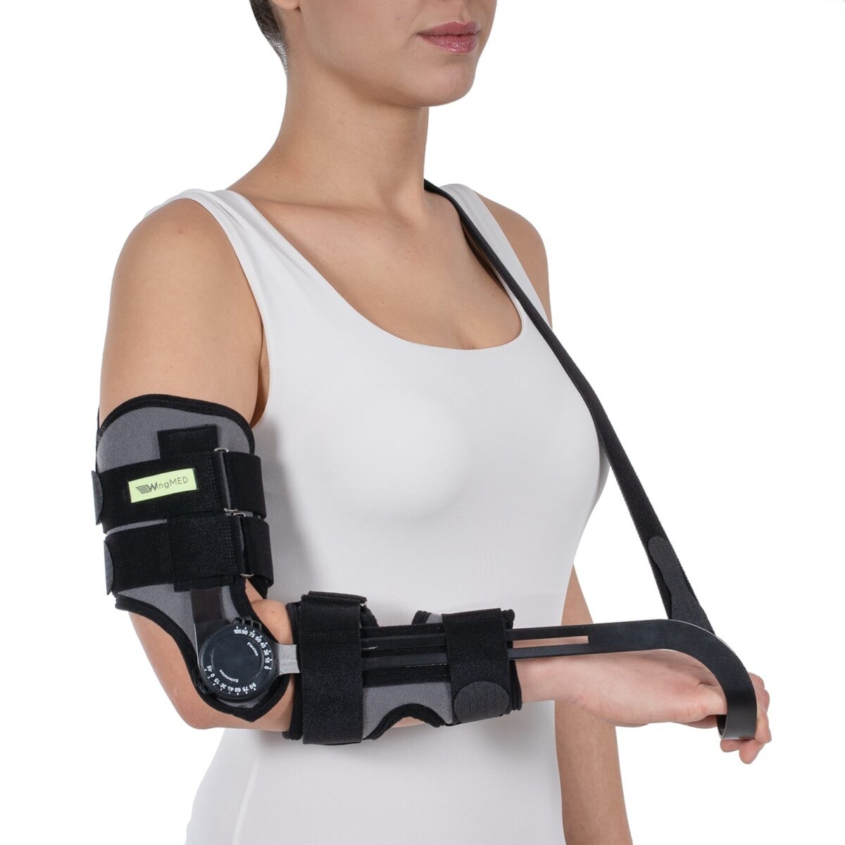 wingmed orthopedic equipments W218 adjustable elbow contracture splint with hand support 99