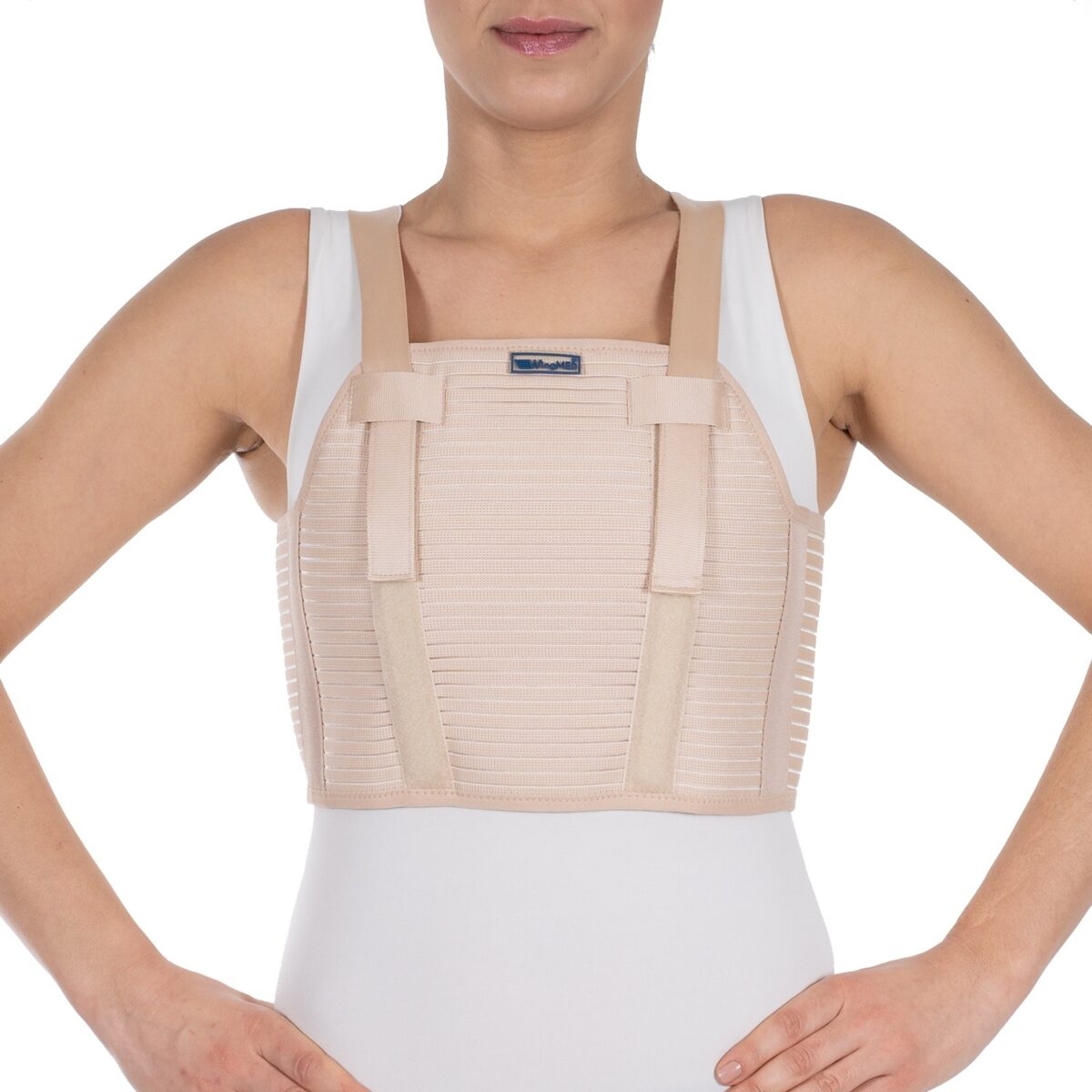 wingmed orthopedic equipments W410 W411 rib belt corset with plastic steel support 40